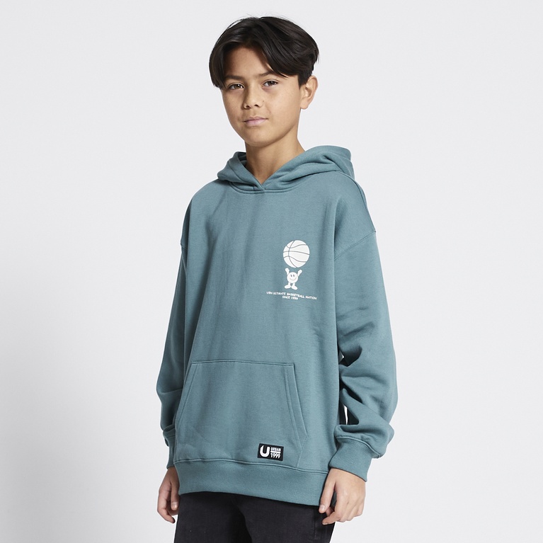 Printed hoodie "Logan" Green